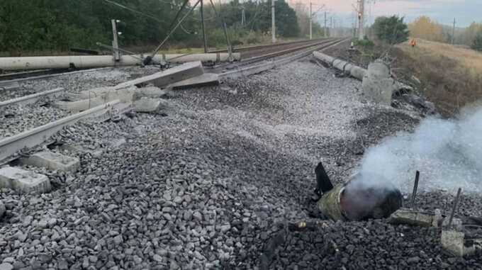 В Белгородской области обстреляна территория железнодорожной станции в одном из сел