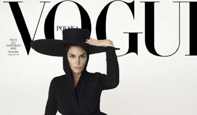 56-летняя Синди Кроуфорд в смелом образе украсила обложку Vogue