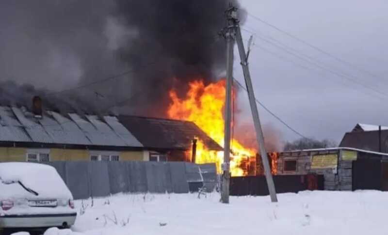 В Пермском крае случился пожар на газопроводе