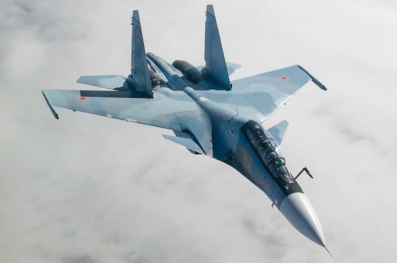 Появились видеоматериалы уничтожения российского истребителя Су-30 морским дроном ВСУ