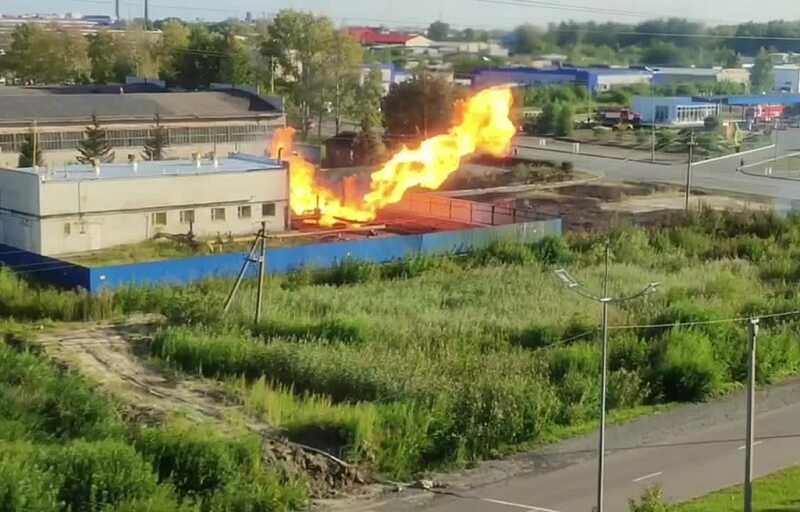 В Кургане вспыхнула газораспределительная станция