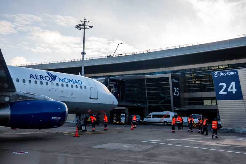 Airbus A320 авиакомпании Aero Nomad произвел вынужденное приземление в аэропорту Внуково